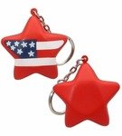 Buy Custom Imprinted Stress Reliever Key Chain Patriotic Star