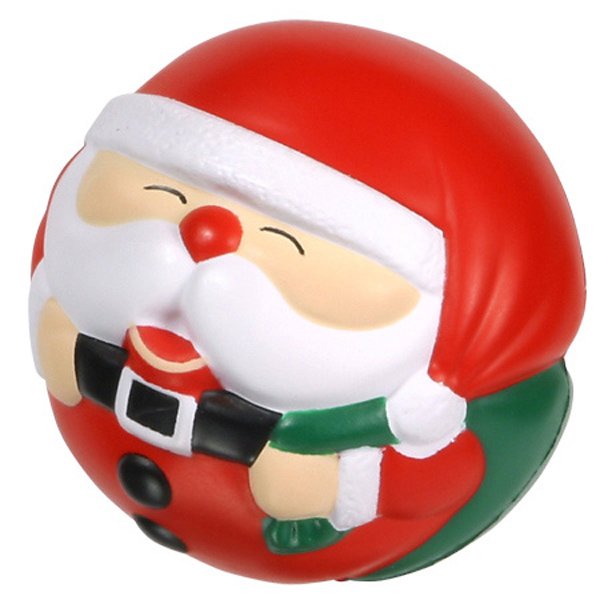 Main Product Image for Imprinted Stress Reliever Ball Santa Claus