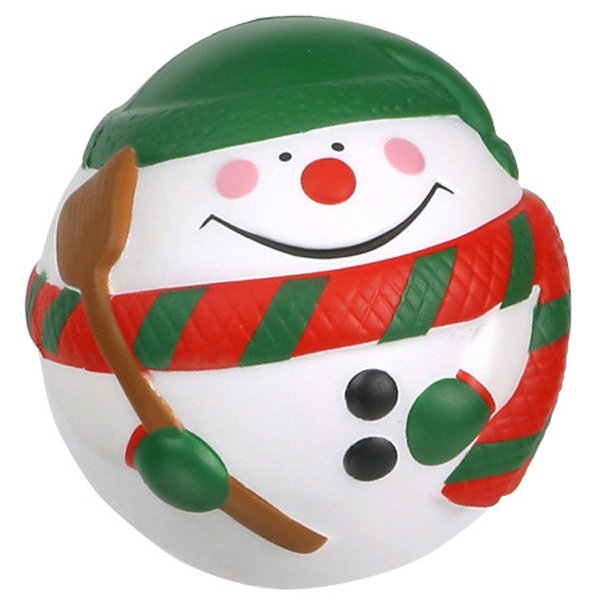 Main Product Image for Imprinted Stress Reliever Ball Snowman