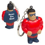 Buy Imprinted Stress Reliever Super Hero Key Chain