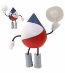 Stress Reliever Texas Figure - Red/White/Blue