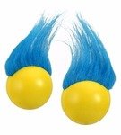 Stress Reliever Troll Ball - Yellow/Blue