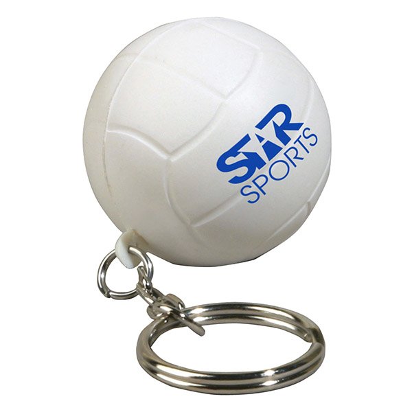 Main Product Image for Imprinted Stress Reliever Key Chain Volleyball