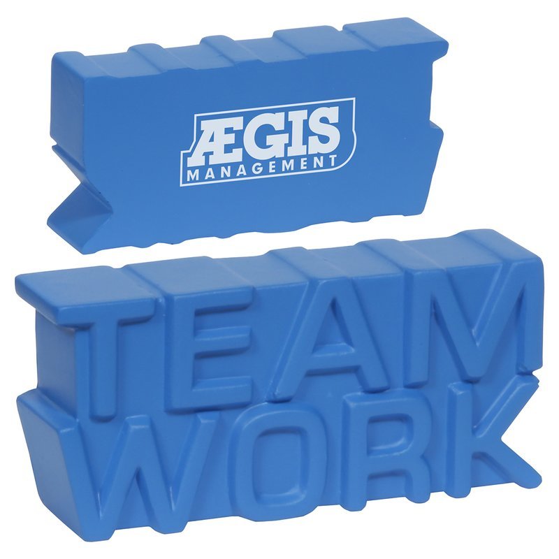 Main Product Image for Custom Printed Stress Reliever Teamwork Word
