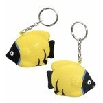 Stress Tropical Fish Key Chain - Yellow/Black