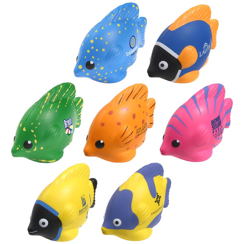 Main Product Image for Imprinted Stress Reliever Tropical Fish