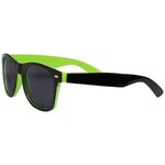 Sunglasses Two Tone Glossy - Black-lime Green