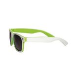 Sunglasses Two Tone Glossy - White-lime Green