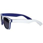 Sunglasses Two Tone Glossy - White-reflex Blue