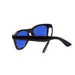 Sunglasses w/ Gradient Lenses - Black With Blue