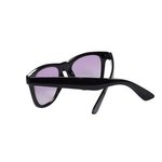 Sunglasses w/ Gradient Lenses - Black With Purple