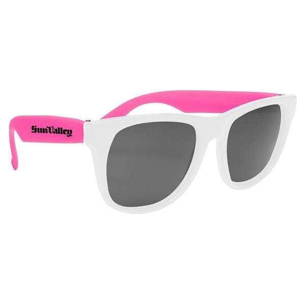 Main Product Image for Custom Printed Sunglasses with White Frames