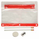Super Value School Kit - Imprinted Contents - Red