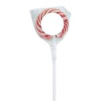 Swirl Lollipop with Round Label - Cherry