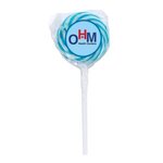 Swirl Lollipop with Round Label -  