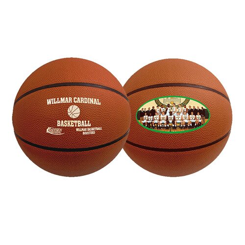 Main Product Image for Custom Printed Synthetic Leather Basketball - Full Size