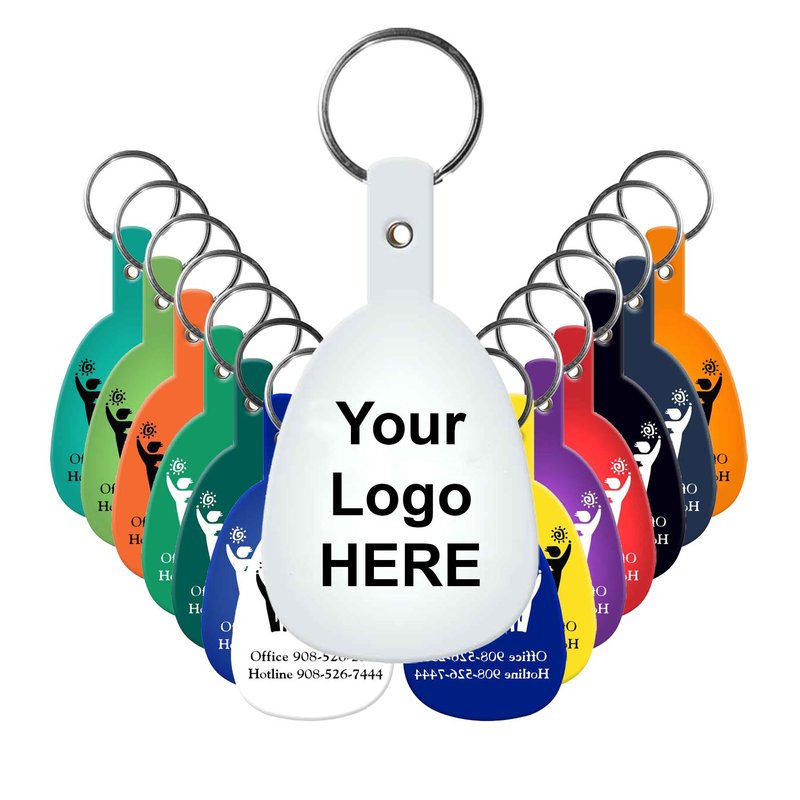 Main Product Image for Custom Printed Tab Flexible Key Tag