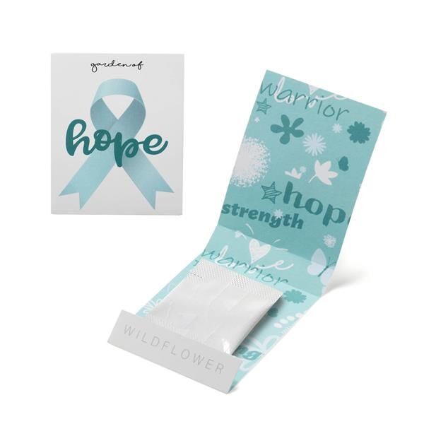 Main Product Image for Teal Ribbon Garden of Hope Seed Matchbook