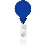 Tear Drop Retractable Badge Holder - Solid Blue