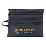 Tech Accessory Travel Bag - Navy Blue