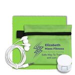 Tech Car Accessory Kit with Microfiber Cleaning Cloth - Lime Green