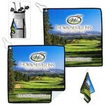 Buy Tee Off Photoimage Full Color Imprint Suede Golf Towel
