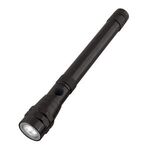 Telescopic Aluminum Flashlight With Magnet - Black