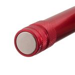 Telescopic Aluminum Flashlight With Magnet - Red