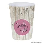 Thank you 12 Oz. Full Color Big Game Stadium Cup