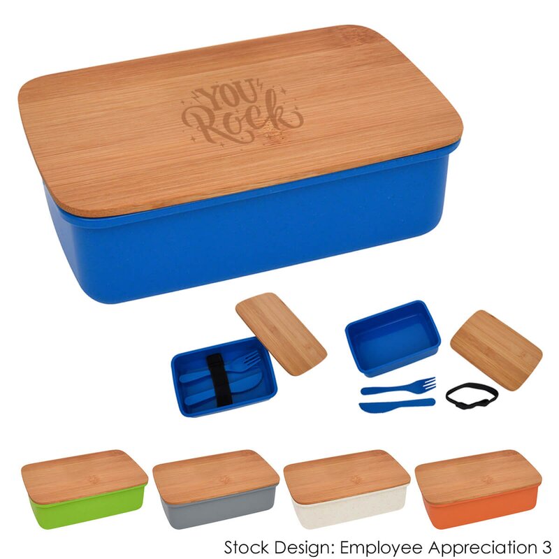 Main Product Image for Giveaway Thank You Wheat Lunch Set With Bamboo Lid