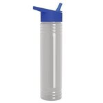 The Adventure 32 oz. Transparent Bottle with Flip Straw lid - Clear