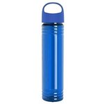 The Adventure 32 oz. Transparent Bottle with Oval Crest lid - Transparent Blue