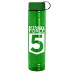 The Adventure - 32 oz. Transparent Bottle with Tethered lid - Transparent Green