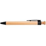 The Camden Bamboo Retractable Wheat Straw Eco-Pen - Blue