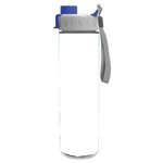 The Chiller 16 Oz Double Wall Insulated Bottle - Gray with Blue Cap