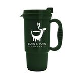 The Commuter 16 oz Insulated Auto Mug - Dark Green