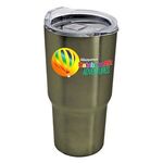 The Expedition - 18 Oz. Digital Stainless Steel Auto Tumbler - Titanium Gray