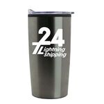 The General - 18 oz. Stainless Steel Straight Wall Tumbler - Titanium Gray