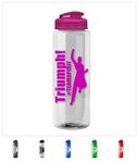 Buy The Guzzler - 32 oz. Transparent Bottle with USA Flip lid