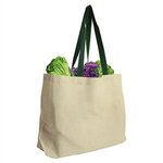 The Natural 8 oz. Canvas Tote - Natural With Green Handle