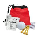 The Play-Through Golf Kit With Cinch Tote - Red w/ Black Trim