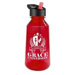 The Prism - 36 oz. Tritan Bottle with Flip Straw lid - Transparent Red