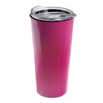 The Roadmaster - 18 Oz. Travel Tumbler With Clear Slide Lid - Hot Pink