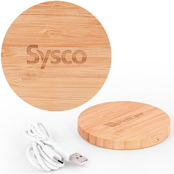 Main Product Image for The Temora 15w Bamboo Wireless Charging Pad