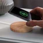 The Temora 15W Bamboo Wireless Charging Pad -  