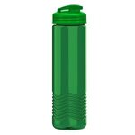 The Wave - 24 oz. Tritan(TM) Bottle with USA Flip lid - Transparent Green