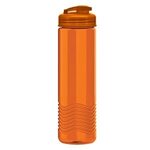 The Wave - 24 oz. Tritan(TM) Bottle with USA Flip lid - Transparent Orange