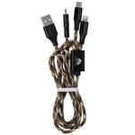 The Zendy 3-in-1 Charging Cable - Black