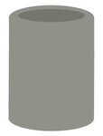 Thick Foam Can Cooler - Old School - Gray