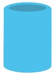 Thick Foam Can Cooler - Old School - Neon Blue